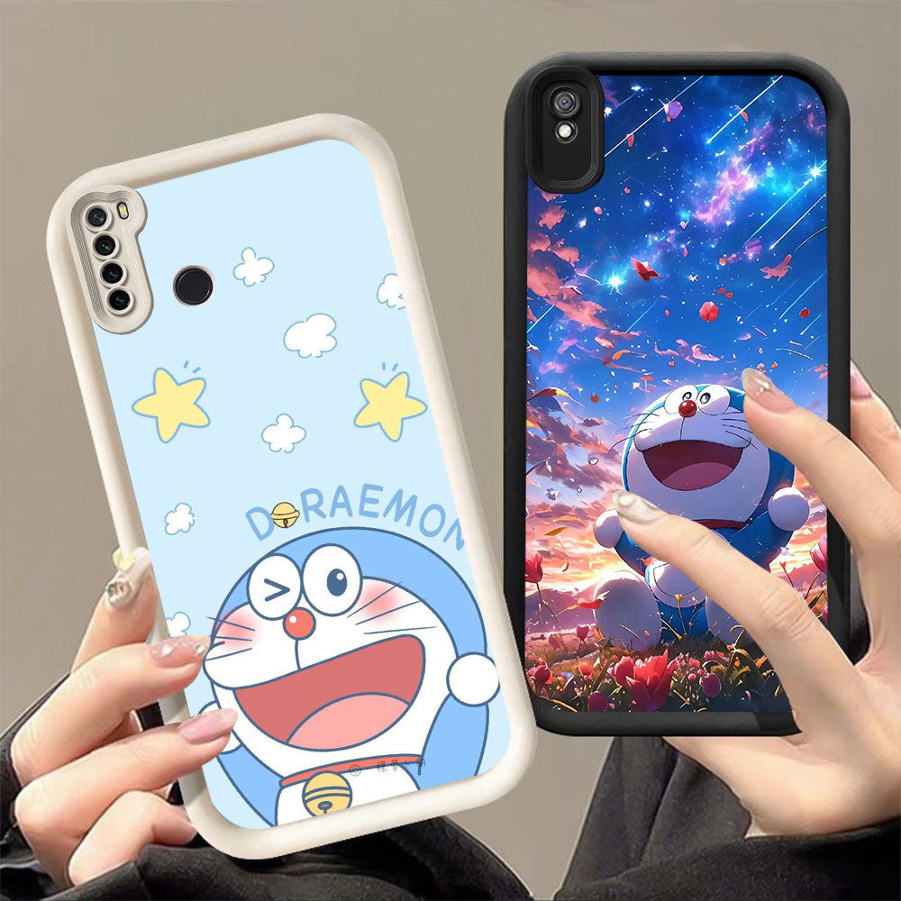 HP-4 Blue Doraemon Soft Case for Xiaomi Redmi Note 7 9A 9T 6A Pro