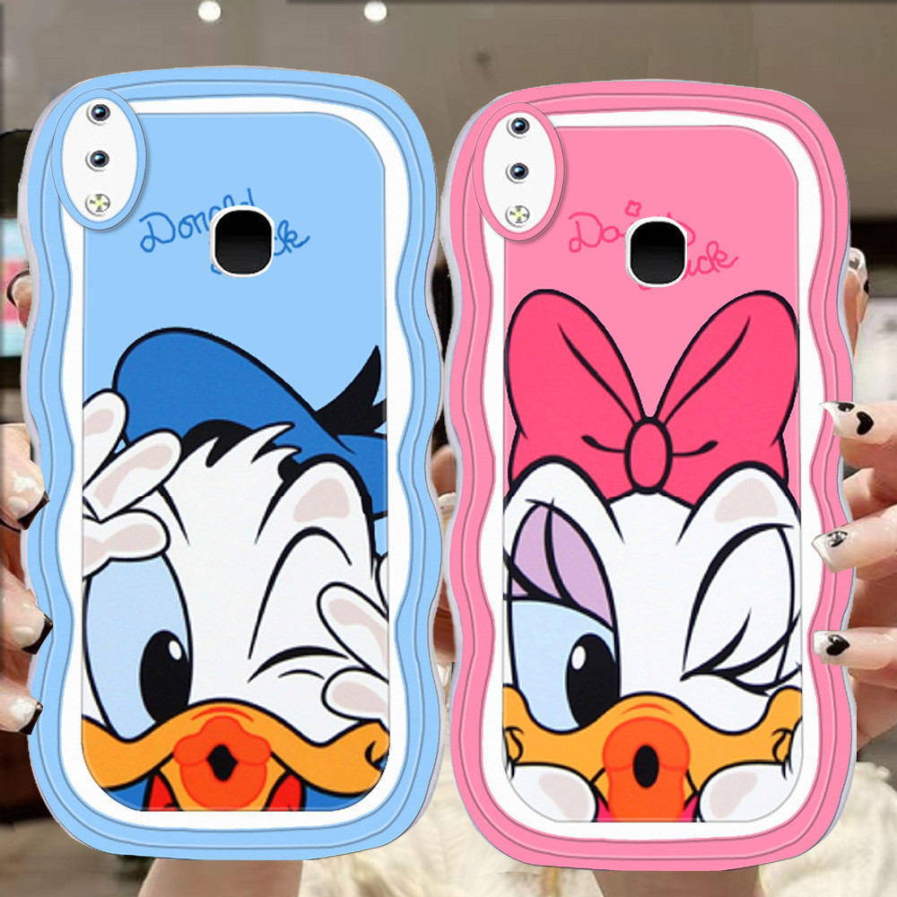 A-20 Donald Duck TPU Casing untuk VIVO V11 Pro Y91 V9 Y95 V11i Y93 Y91C Transparan Case