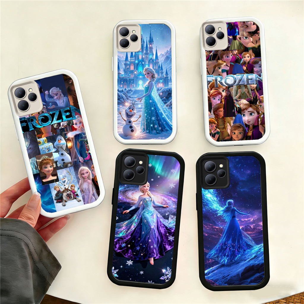 UQ35 Frozen Casing untuk Hp Plating ITEL Infinix Zero Smart A70 6 Smart6 8 Smart5 P55 7 Note40ProPlu