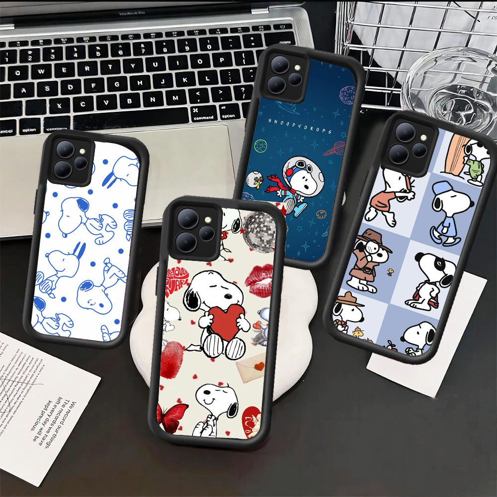 UQ79 Snoopy Casing untuk Hp Plating ITEL Infinix Zero Smart A70 6 Smart6 8 Smart5 P55 7 Note40ProPlu