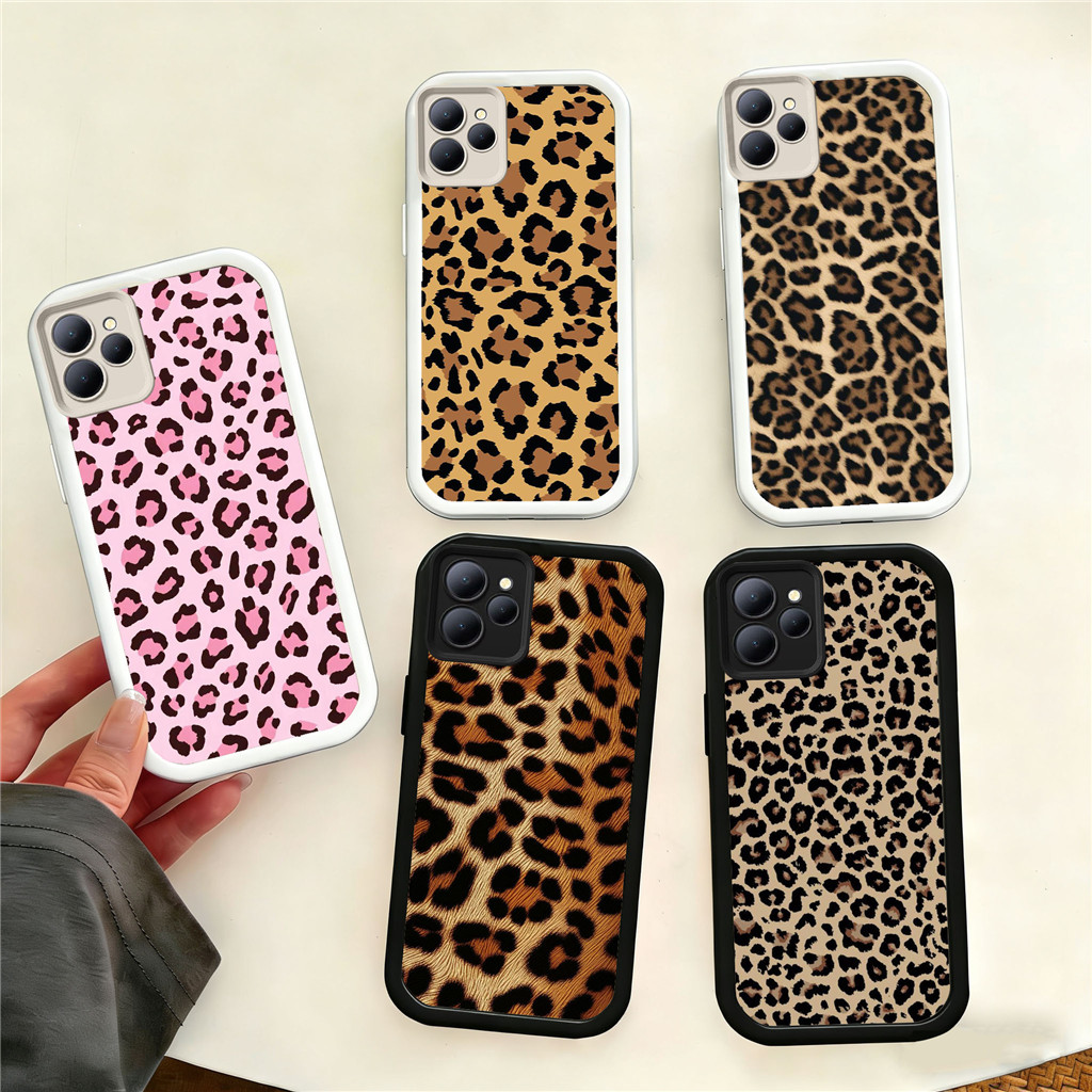 UQ51 leopard print Casing untuk Hp Plating ITEL Infinix Zero Smart A70 6 Smart6 8 Smart5 P55 7 Note4
