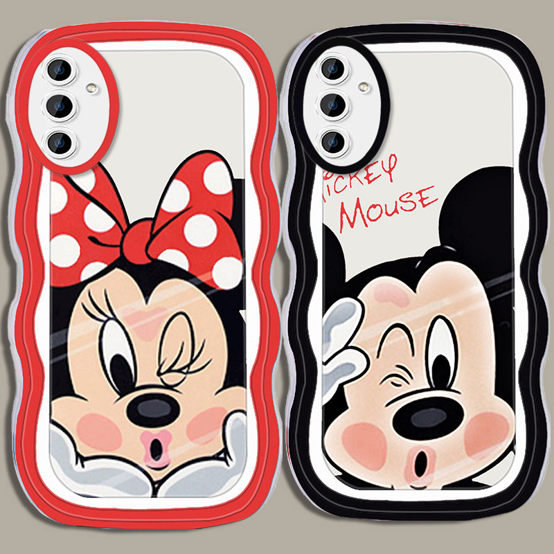 A-99 Mickey Minnie TPU Casing untuk Samsung A72 A52S A32 A52 A33 A53 A13 A23 5G Transparan Case