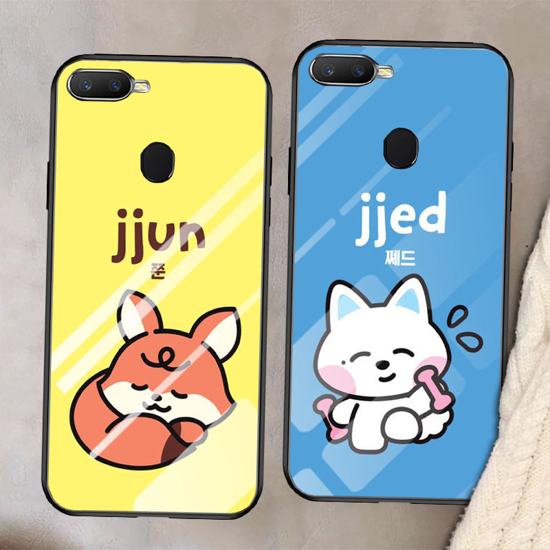 G-10 Dreamiez BT21S Casing Kaca Tempered untuk OPPO A3S A12S A11K A5S F9 A12E F7 A12 F5 A7 2018 Pro 