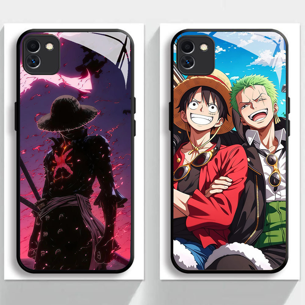 DR-68 Luffy Zorro HD Glass Casing untuk Samsung A03 A04 A05 M04 F04 A04E Core