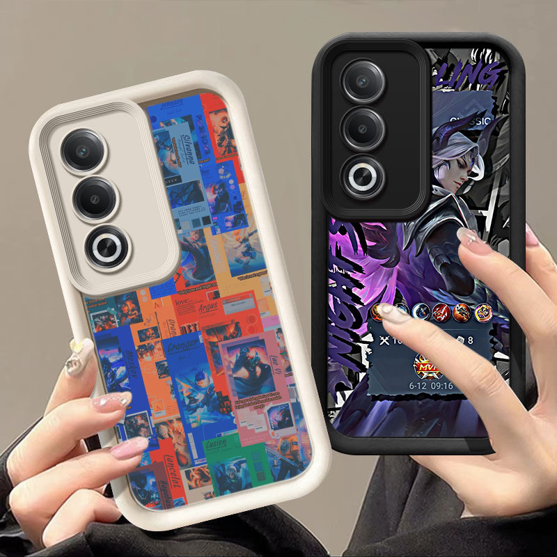 Casing Hp Untuk OPPO Reno15 13 FS 13 11 F 11 Pro 4G 5G Ponsel Lembut Mata malaikat Silikon Penutup T