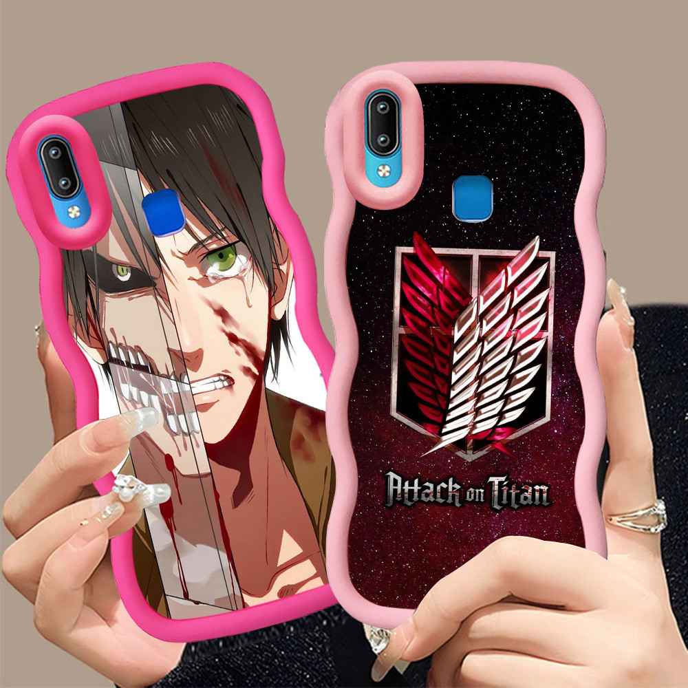 A-13 Attack on Titan Casing untuk VIVO Y95 Y91 Y93 Y91i Y91C hitam merah Pink Case