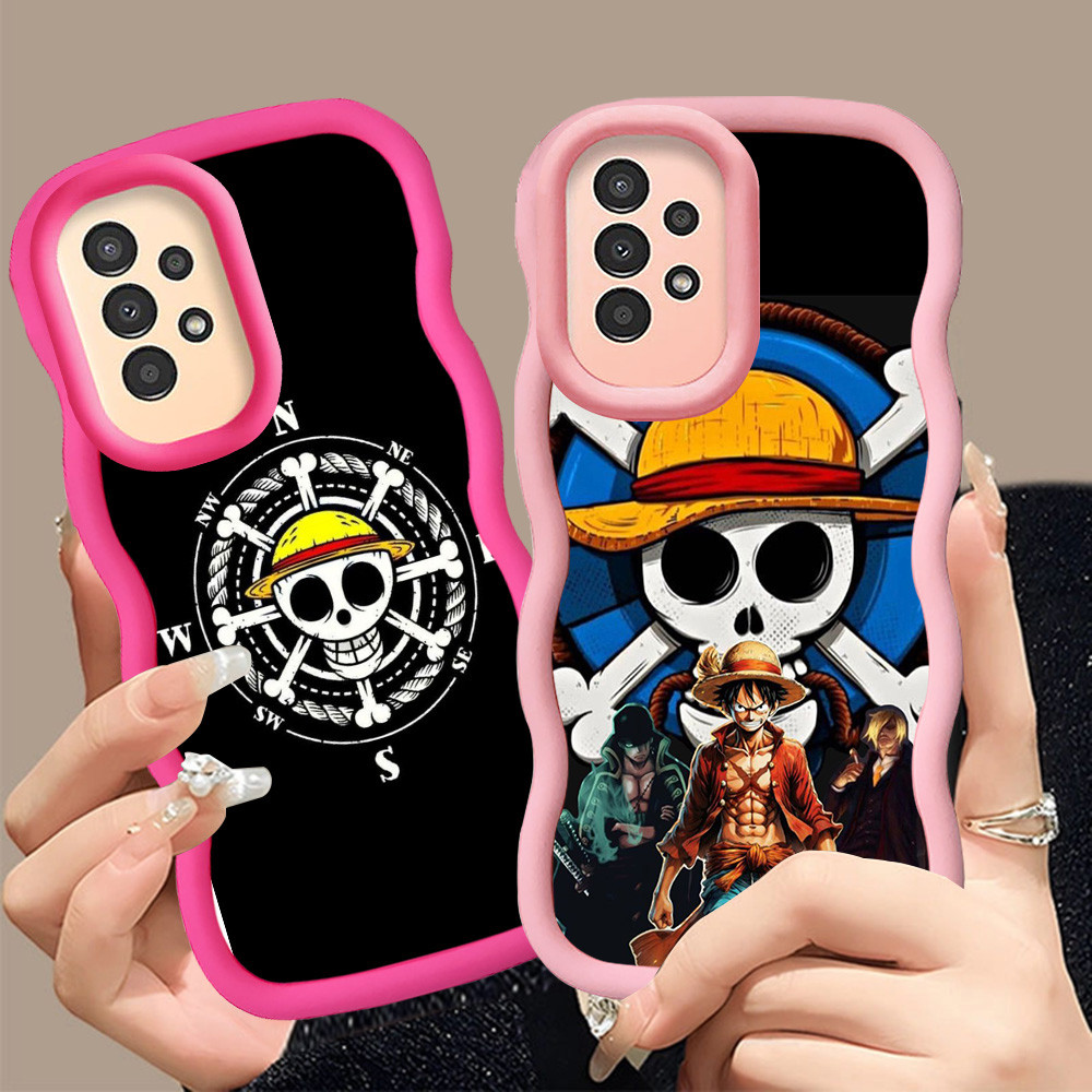 A-28 Logo One Piece Casing untuk Samsung A33 A23 A52 A13 A32 A52S 5G hitam merah Pink Case