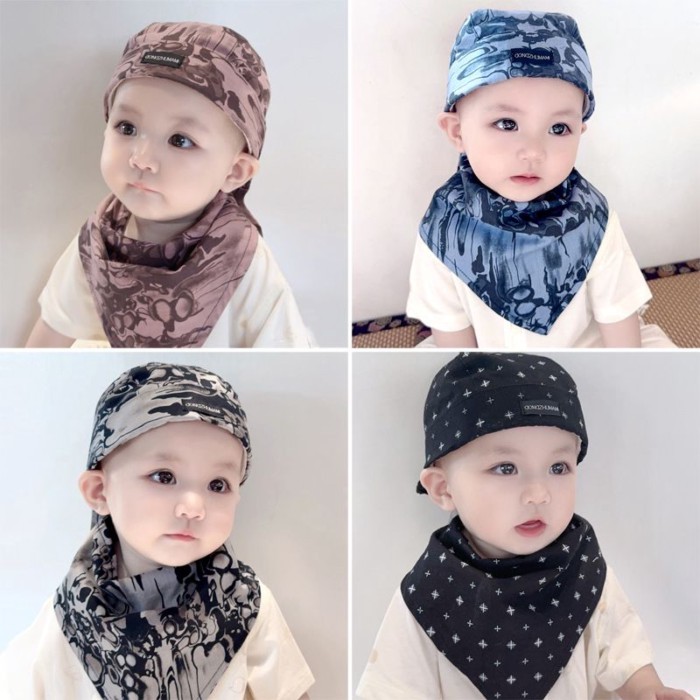 Topi Bayi Musim Semi dan Musim Gugur Bagian Tipis Balita Laki-laki Bayi Perempuan Katun Murni Musim 