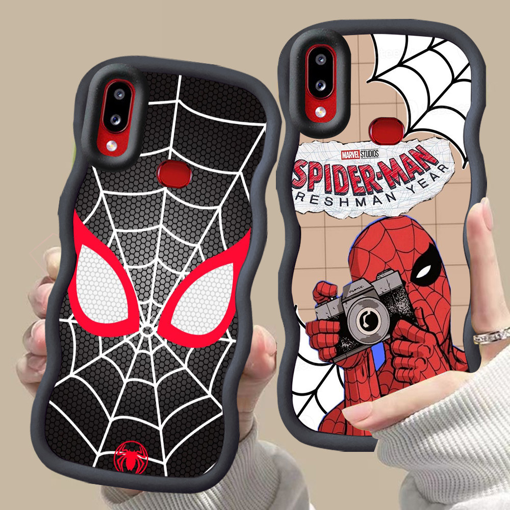 D-27 Spiderman Pink merah Casing untuk Samsung M10S M20S M01S A20 A10S A21S hitam