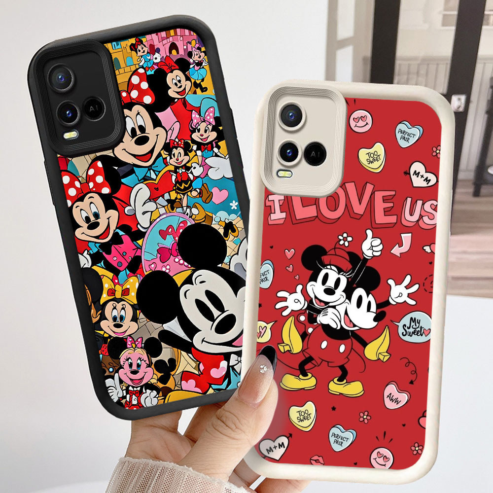Casing Pelindung untuk VIVO Y21 V20 Y21s Y21t Y33s Y21e Pro Kasus NR15 Mickey Mouse