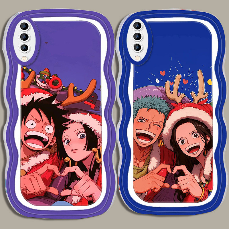 A-24 One Piece couple TPU Casing untuk Samsung A30S A50 A02 M02 A50S A7 A30 A02S Transparan Case