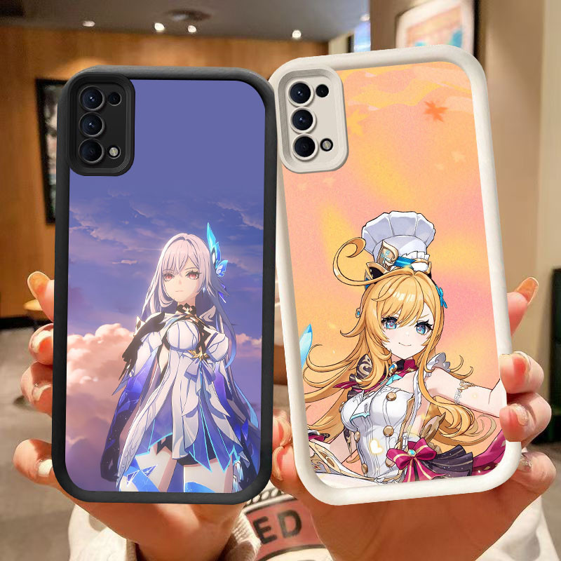 QXL-16 Genshin Impact TOP Casing untuk OPPO Realme Reno Find Narzo N63 N53 C65 X3 6 4 5 Lite 5G