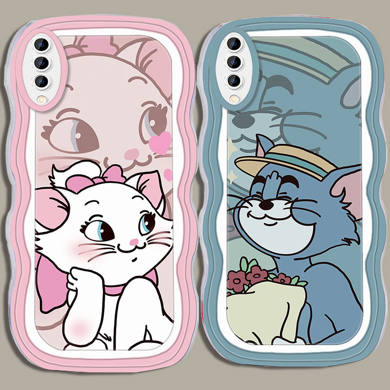 A-22 couple Marie TPU Casing untuk Samsung A30S A50 A02 M02 A50S A7 A30 A02S Transparan Case