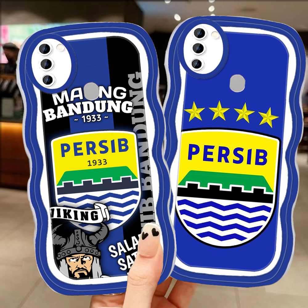 A-21 Persib TPU Casing untuk Samsung M10 A11 M20 A10 M11 A21S A10S A20 A20S Transparan Case