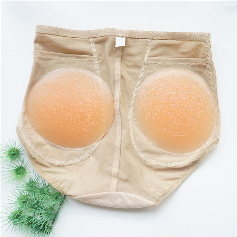 Celana Dalam Pembesar Dengan Silikon Panty Padded Seksi Peach Pembentuk Pad Silikon Bokong Palsu Jal