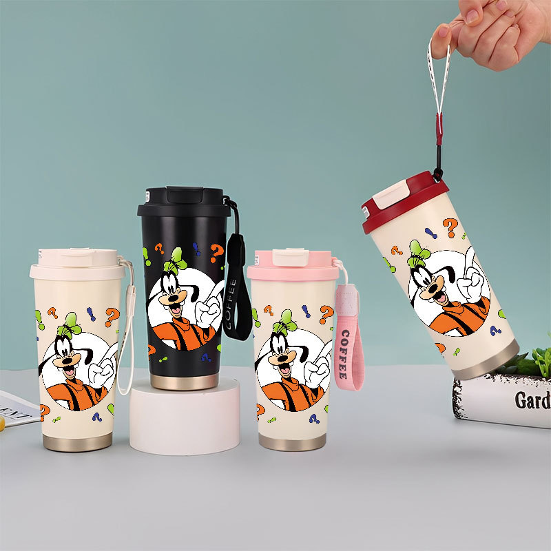 Goofy Disney Tumbler Kopi Stainless Steel CUP 500 ML Vacuum Mug Termos Coffee Cup CUPLXSP01012