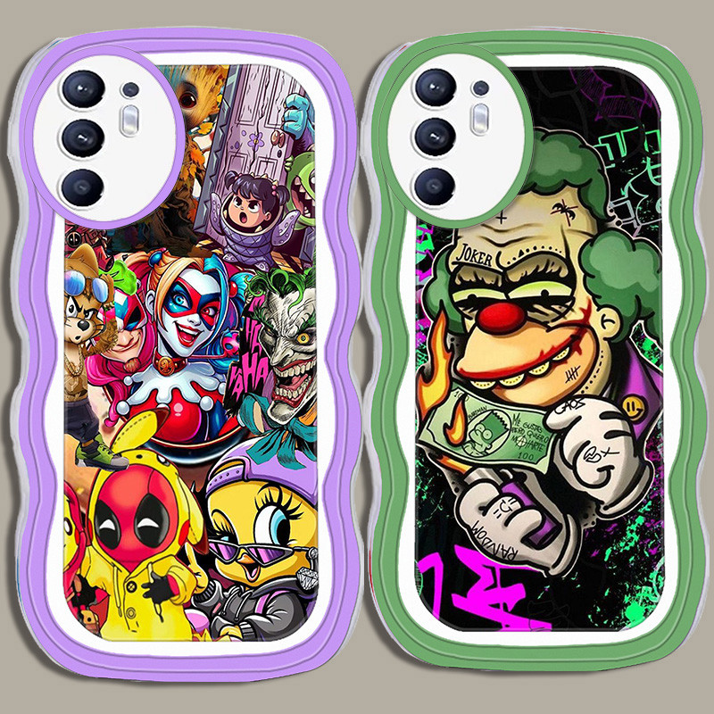 A-103 Joker TPU Casing untuk OPPO Reno 4 4F 6 5 Lite 5G Transparan Case