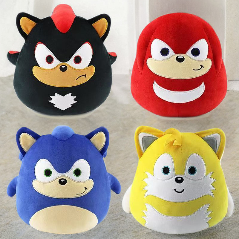 Istana Boneka Produk  Baru: Boneka Sonic The Hedgehog Berbentuk Bulat, Bantal Mainan Goyang Super So