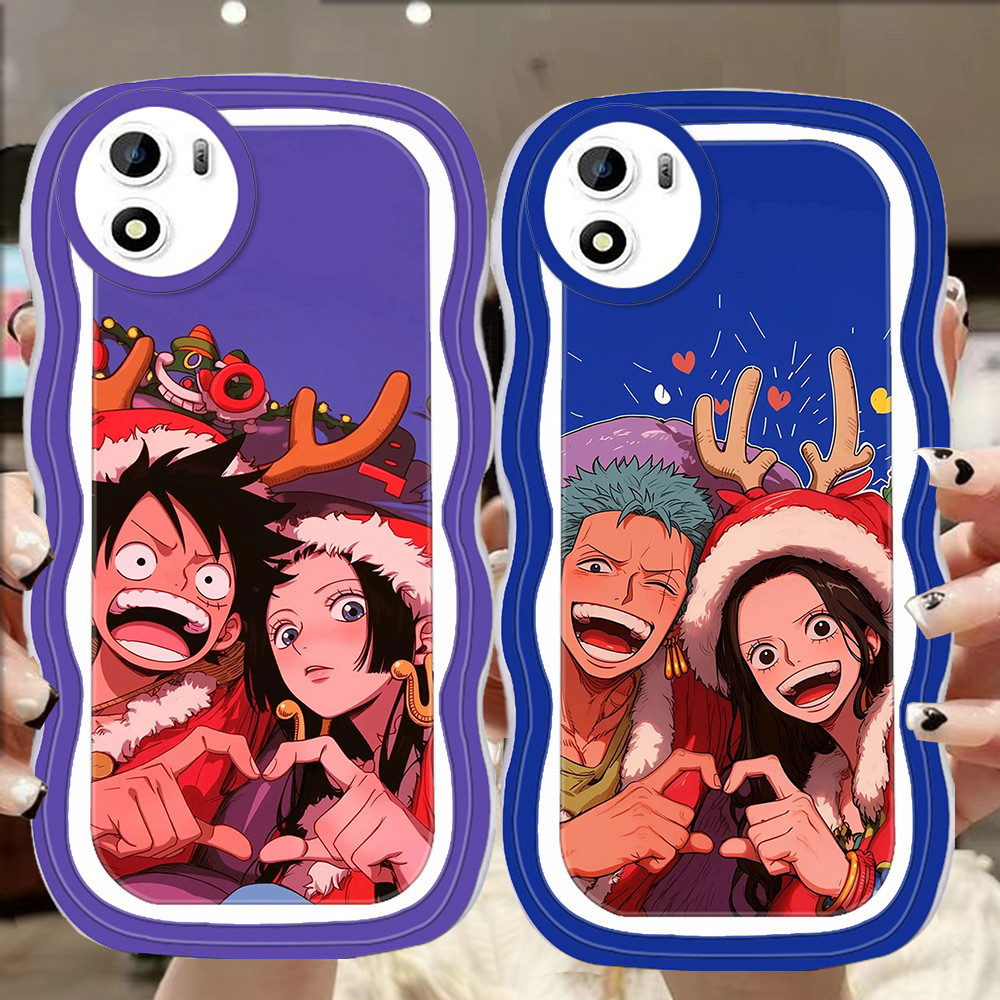 A-24 One Piece couple TPU Casing untuk VIVO Y01 Y15a Y01a Y15s Transparan Case