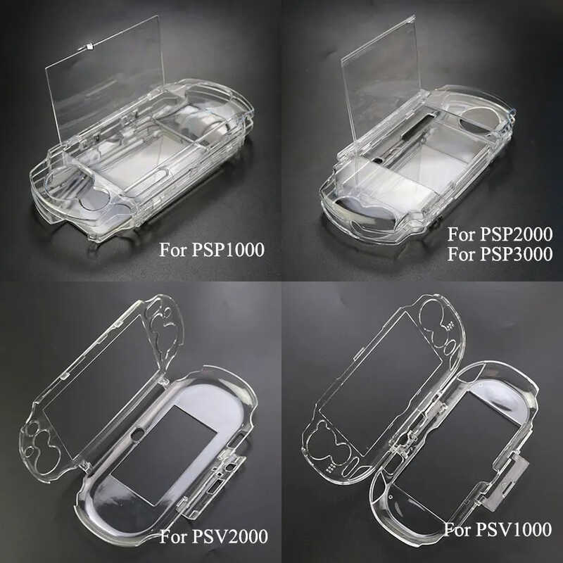Pelindung Transparan yang Kuat dan Tahan Banting PSP 1000 3000, Casing Kristal untuk PSV 2000 1000.