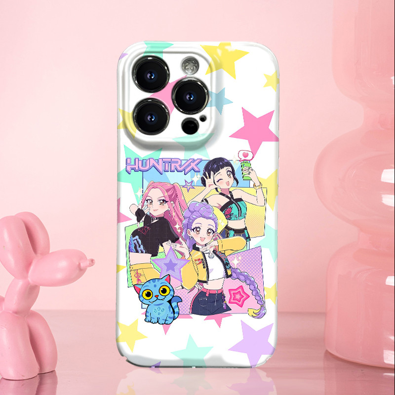 Case HP Motif HuntRx Girls & Cat for Iphone 7/8/plus X/XR/SE 11/12/13/14/15 Pro/Promax ; Samsung A; 