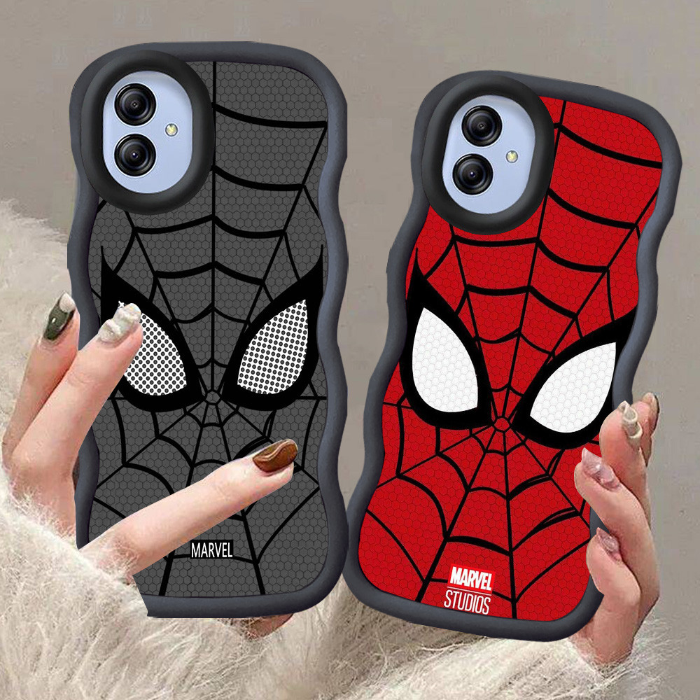 A-26 Spiderman Casing untuk Samsung A05 M13 A04 F04 M04 A04E 5G hitam merah Pink Case