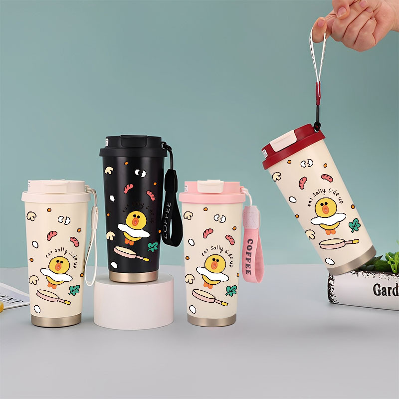 Sally Line Friends Tumbler Kopi Stainless Steel CUP 500 ML Vacuum Mug Termos Coffee Cup CUPLXSP01023