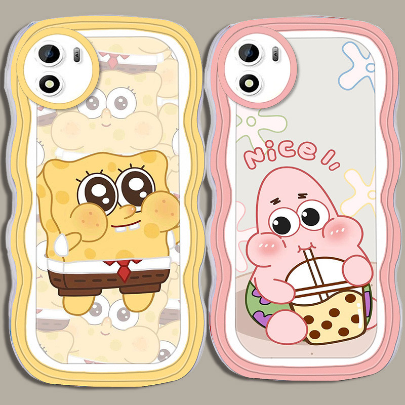 A-31 Cute SpongeBob TPU Casing untuk VIVO Y01 Y15a Y01a Y15s Transparan Case