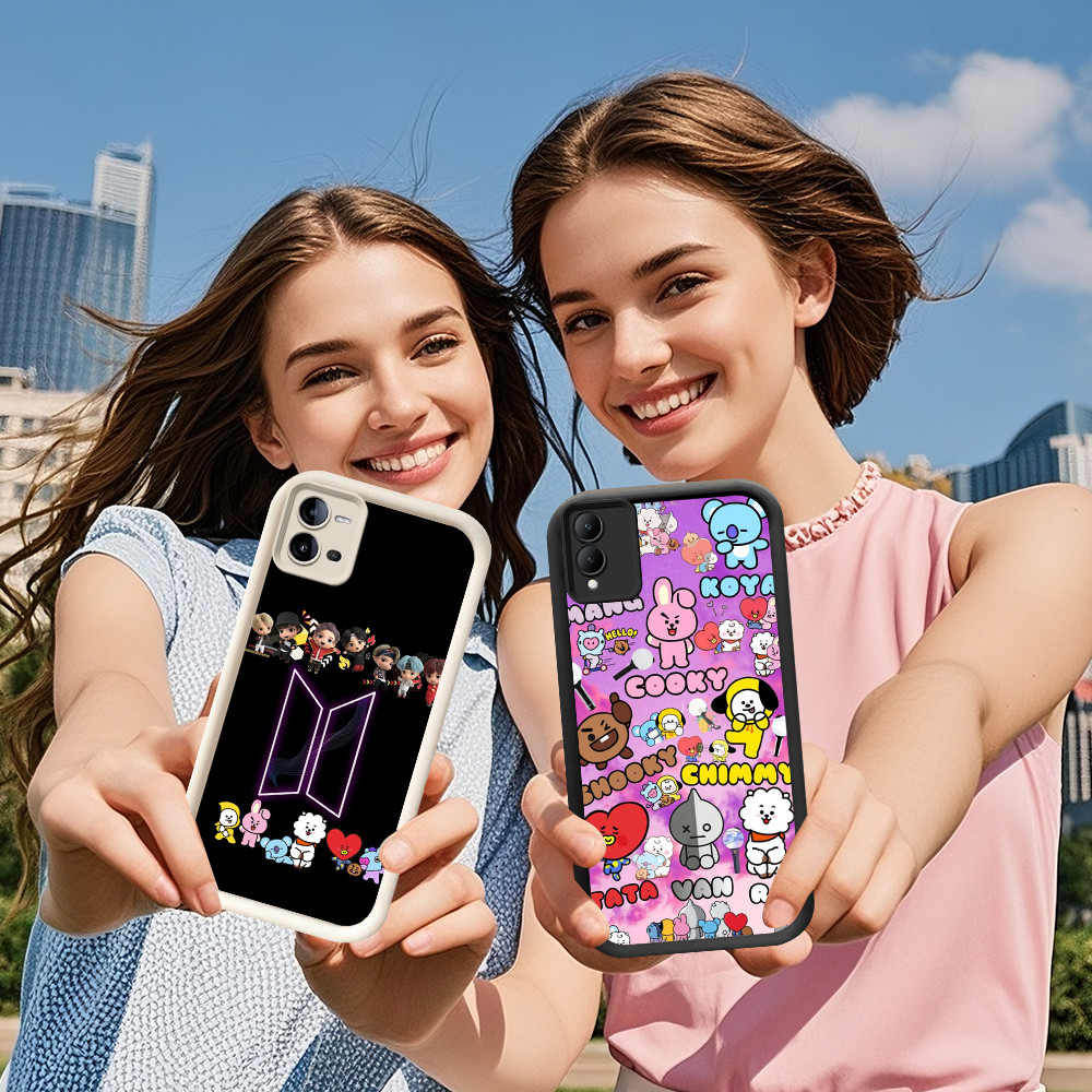 DE-5 BTS Casing HP Untuk VIVO Y33s Y21s V20 V23E Y21t Y21e V23 Y75 Y21 Pro 5G