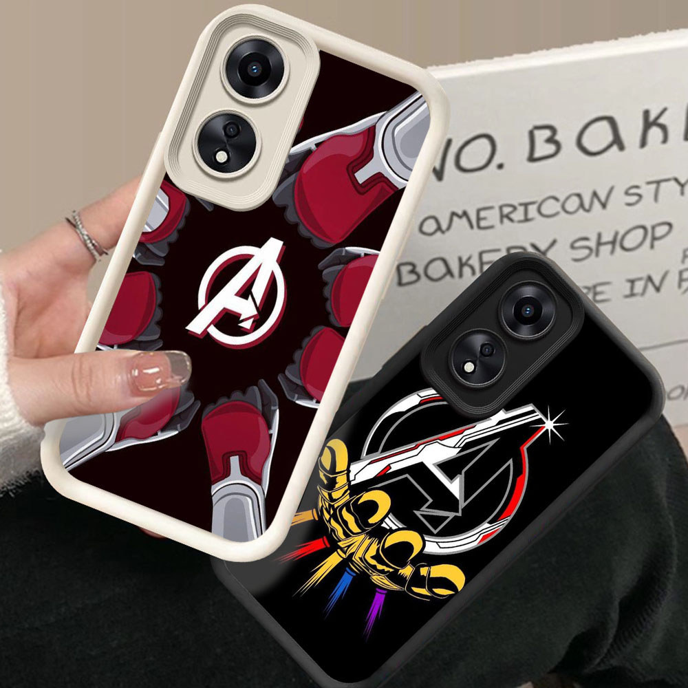 Casing Ponsel Anti Jatuh untuk OPPO A78 A18 A98 A58 A38 A17 A60 5G AD5 Avengers