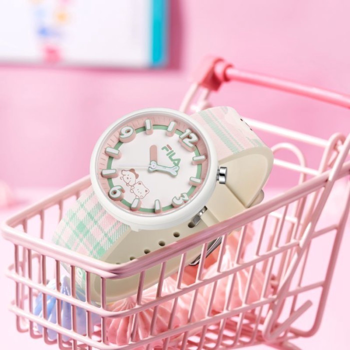 Cute Pet Gift Box FILA Watch Cute Female Student Gift For Girlfriend Quartz Watch