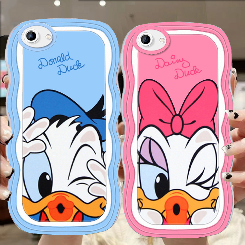 A-20 Donald Duck TPU Casing untuk VIVO Y71 Y81 Y67 Y66 V5 Y83 Plus Transparan Case