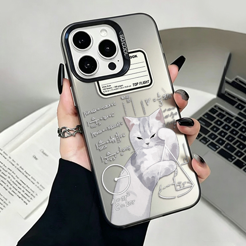 Casing OPPO Kucing dan Rumus Matematika untuk A3 A3X A11 A12 A15 16 A17K A31 A33 A36 A37 A53 A54 57 