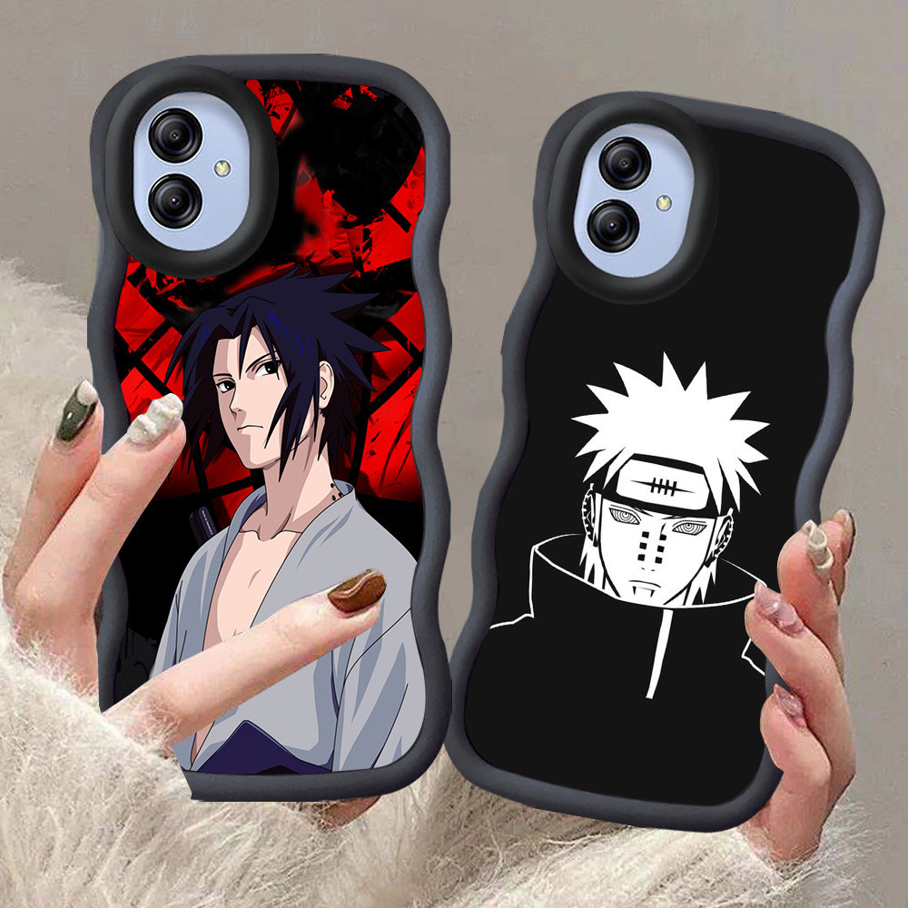 A-14 Anime Naruto Casing untuk Samsung A05 M13 A04 F04 M04 A04E 5G hitam merah Pink Case