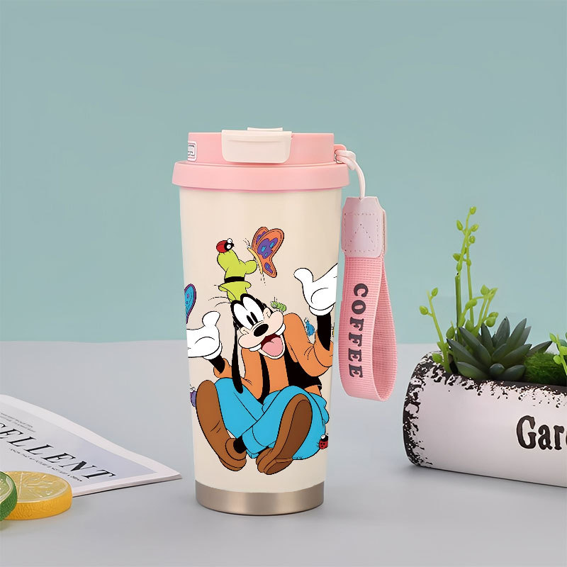 Goofy Disney Tumbler Kopi Stainless Steel CUP 500 ML Vacuum Mug Termos Coffee Cup CUPLXSP01019