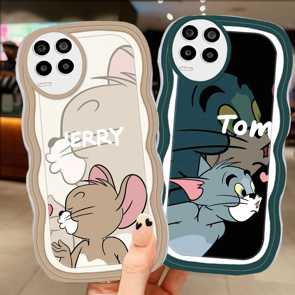 A-30 Love Couple TPU Casing untuk Realme C17 7i 8i 8 Pro 5G Transparan Case