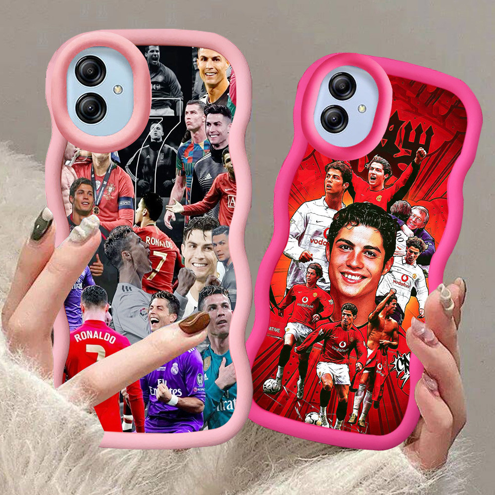 A-6 Cristiano Ronaldo Casing untuk Samsung A05 M13 A04 F04 M04 A04E 5G hitam merah Pink Case