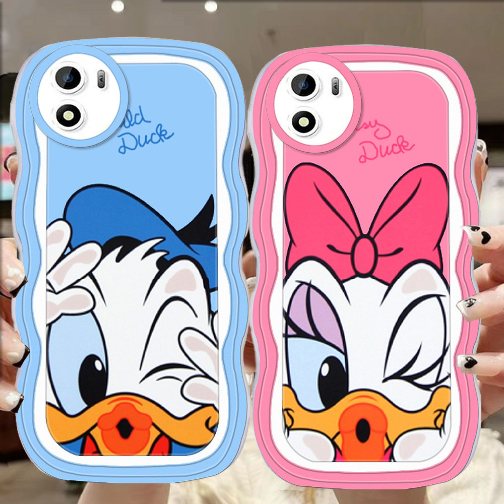 A-20 Donald Duck TPU Casing untuk VIVO Y01 Y15a Y01a Y15s Transparan Case