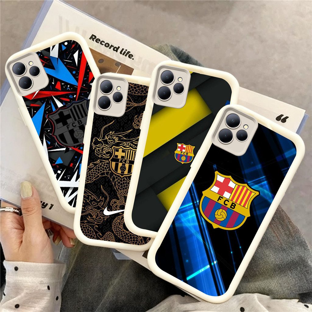 UQ13 Barcelona Casing untuk Hp Plating ITEL Infinix Zero Smart A70 6 Smart6 8 Smart5 P55 7 Note40Pro