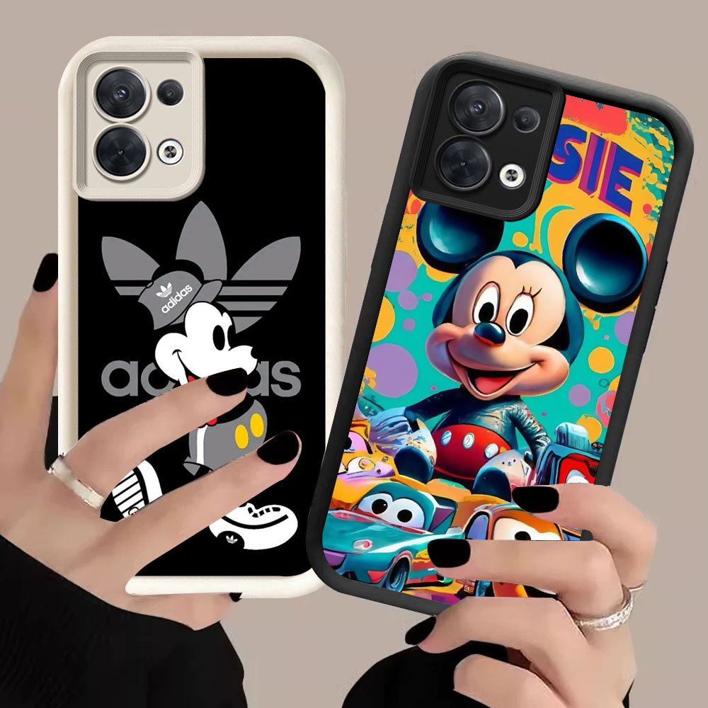 DR-74 Mikey Mouse Shockproof Casing untuk OPPO A5X F21 F21S K9X Reno 7 8 13F Find X5 Lite Pro