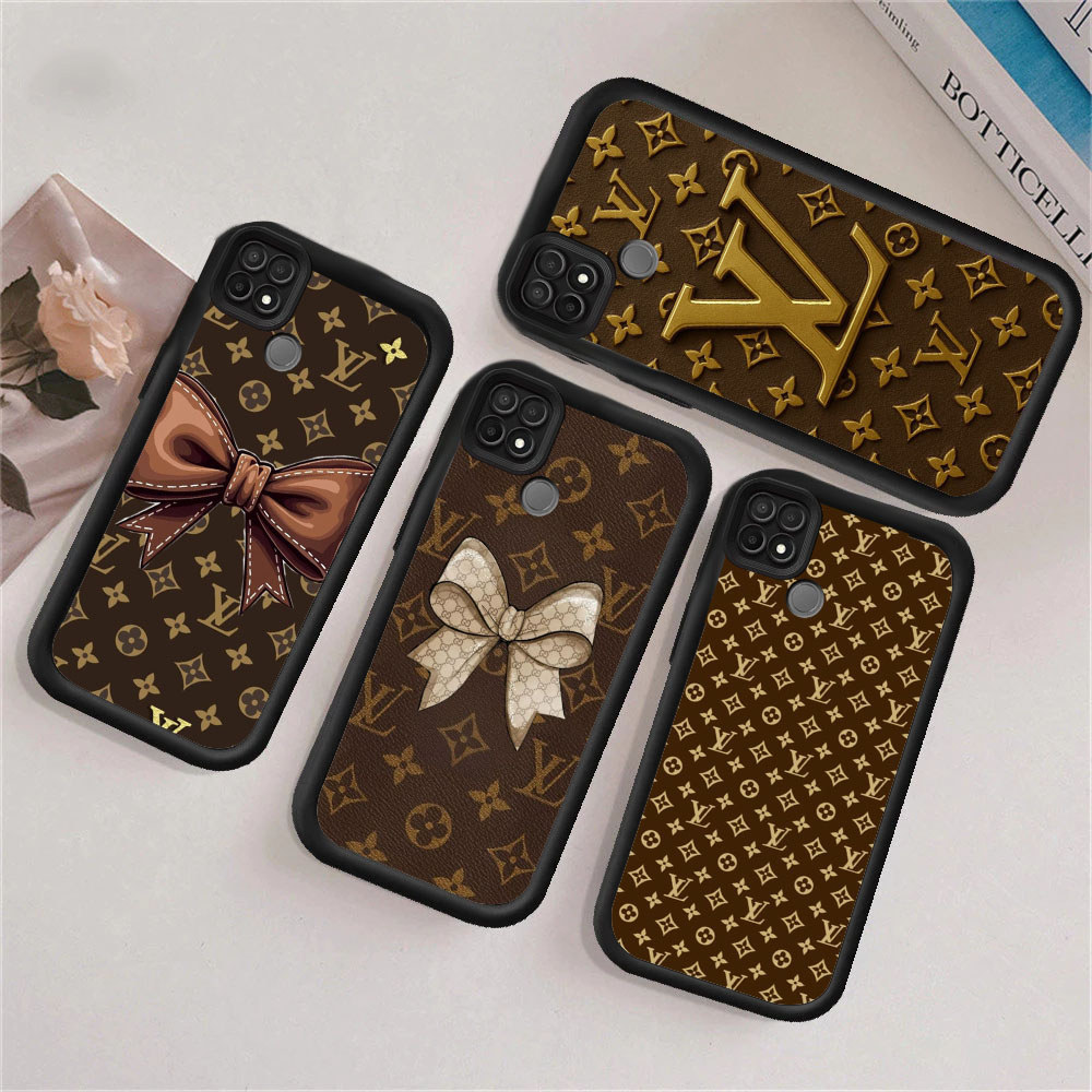 UQ54 LV Sangat indah Casing untuk Hp Plating OPPO Note 6 7I C63 60 C65 A3 8 A3X GT 5G kasus silikon 