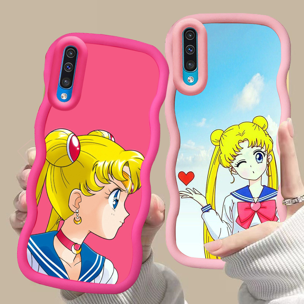 D-29 Sailor Moon Pink merah Casing untuk Samsung A11 A50 A30 A30S M11 A20S A50S hitam