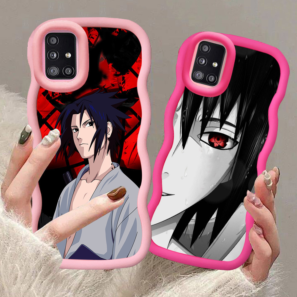 A-14 Anime Naruto Casing untuk Samsung A03 A03S A31 F02S A51 M02S A02S hitam merah Pink Case