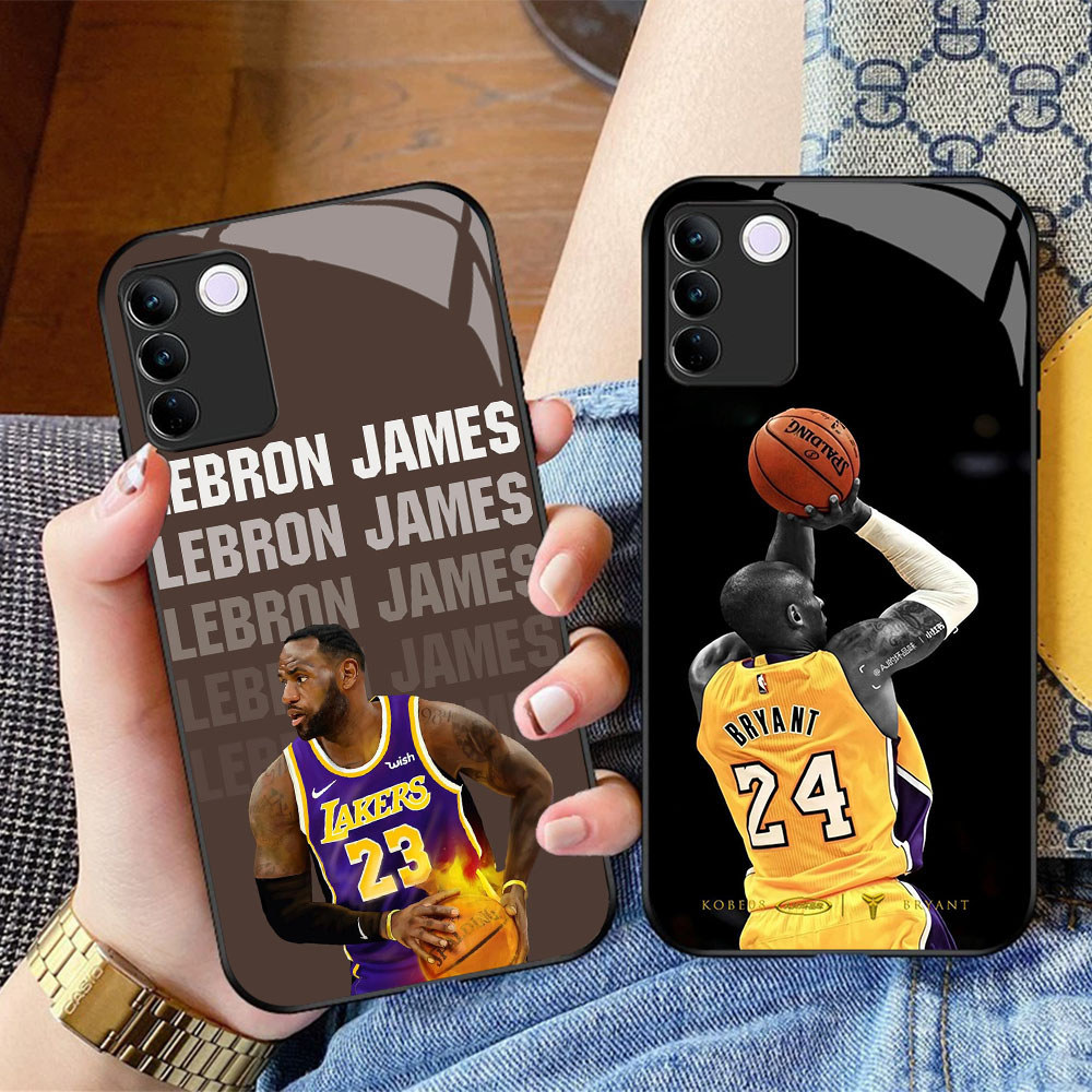 CK-19 Kobe James Jordan HD Glass Casing untuk VIVO V27E V29 V30 V23 Y200E T3 Y100 V27 V29E V23E Y200