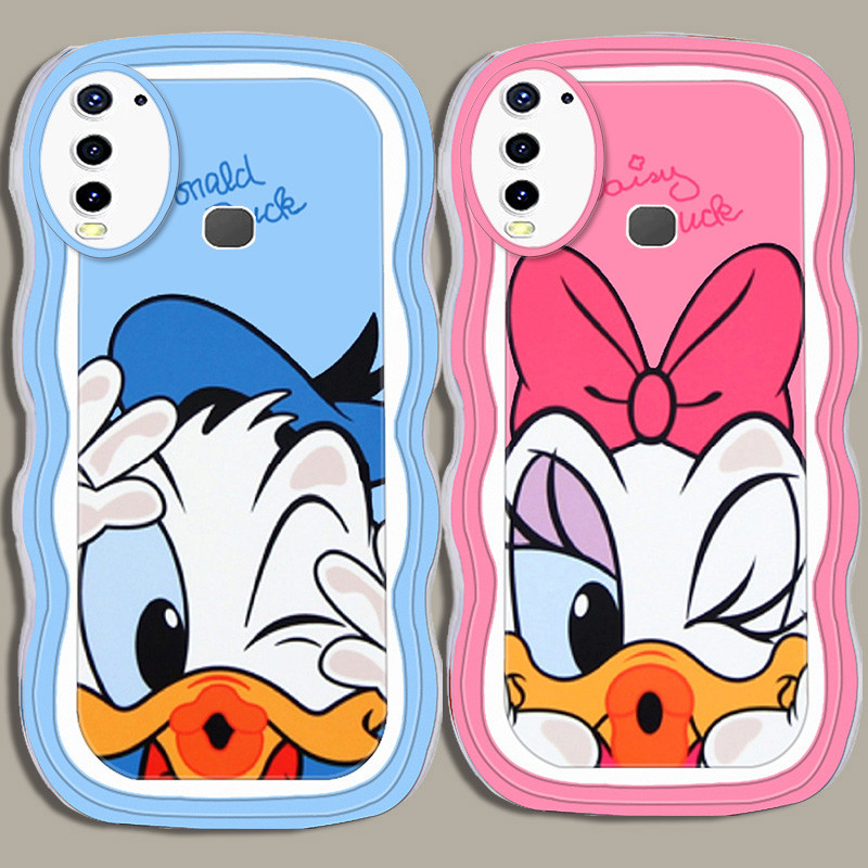 A-20 Donald Duck TPU Casing untuk VIVO Y12 Z3 Y15 Y17 Z1 Pro Y19 2019 Transparan Case