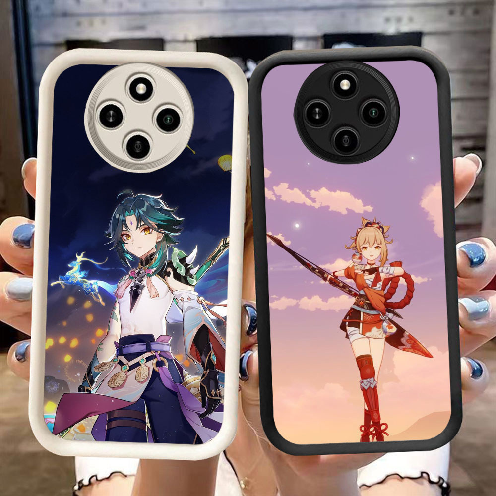 Soft-11 Genshin Casing Hp Untuk Xiaomi Redmi Realme Poco A3X 12 X3 13 A3 14C C75 C61 Pro