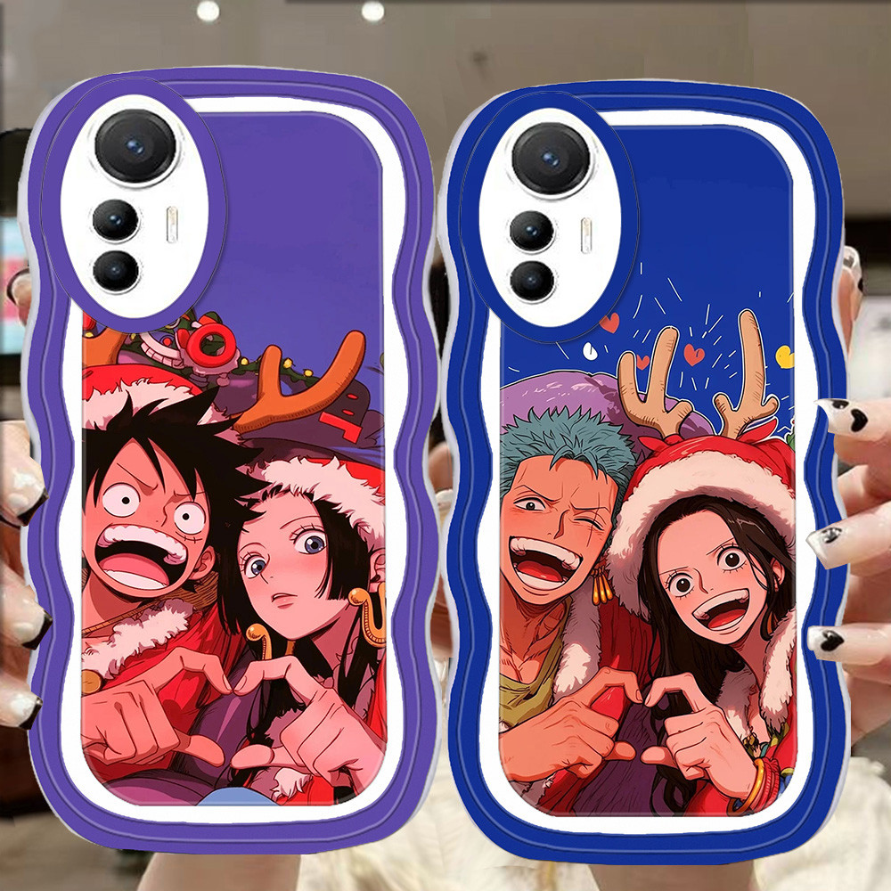 A-24 One Piece couple TPU Casing untuk Xiaomi Mi 12T 10T 11T 12 Lite 9 Pro 5G Transparan Case