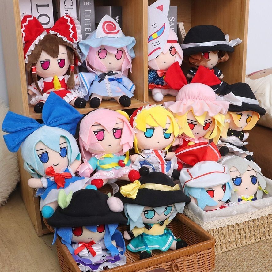 Boneka Anak Kecil Barang-Barang Touhou Project: Boneka Plush Marisa Rinmu, Izayoi Kagurou, Cirno Fum