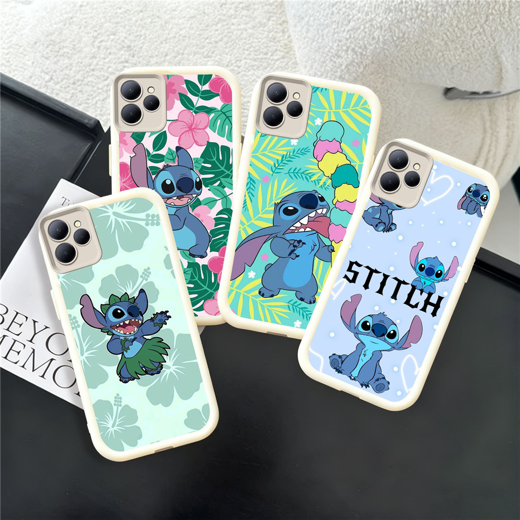 UQ82 Stitch Casing untuk Hp Plating ITEL Infinix Zero Smart A70 6 Smart6 8 Smart5 P55 7 Note40ProPlu