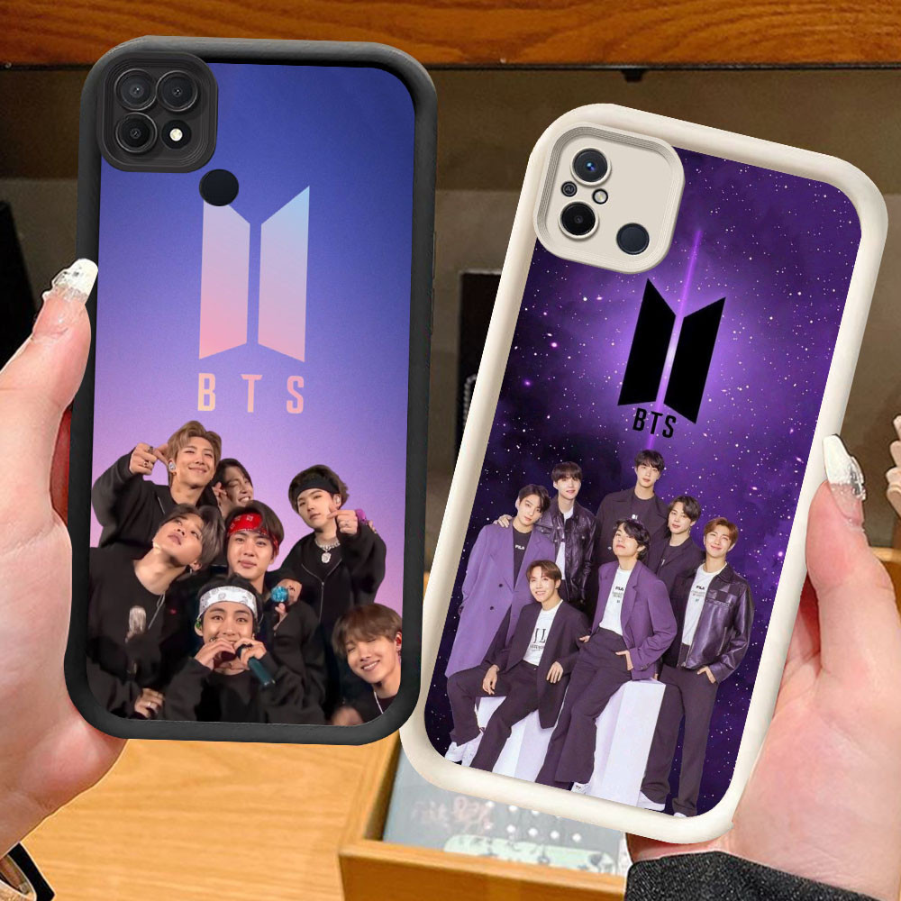 BR-17 BTS OT7 Soft Silicone Casing untuk Xiaomi Redmi 9C 11A 12C 10C NFC POCO C55 C31